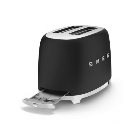 Toaster 2 Felii SMEG TSF01BLMEU, Stilul Anilor 50, Negru-01