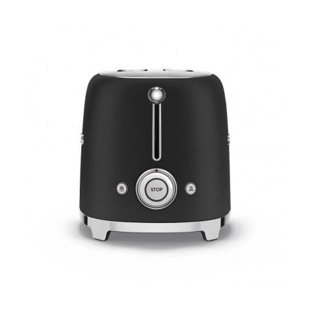 Toaster 2 Felii SMEG TSF01BLMEU, Stilul Anilor 50, Negru-01