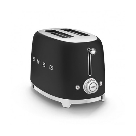 Toaster 2 Felii SMEG TSF01BLMEU, Stilul Anilor 50, Negru-01