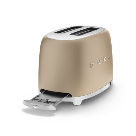 Toaster 2 Felii SMEG TSF01CHMEU, Stilul Anilor 50, Auriu-01