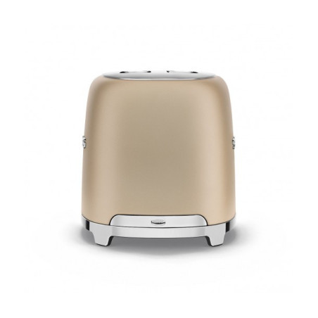 Toaster 2 Felii SMEG TSF01CHMEU, Stilul Anilor 50, Auriu-01