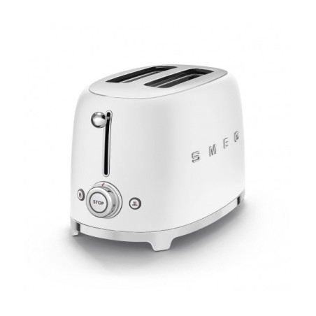 Toaster 2 Felii SMEG TSF01WHMEU, Stilul Anilor 50, Alb-01