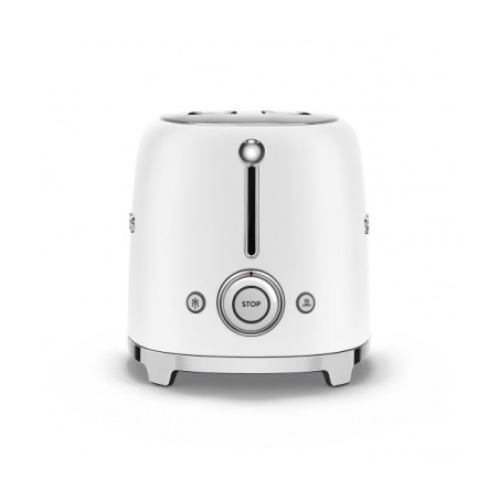 Toaster 2 Felii SMEG TSF01WHMEU, Stilul Anilor 50, Alb-01