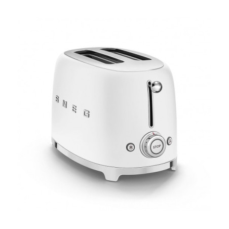 Toaster 2 Felii SMEG TSF01WHMEU, Stilul Anilor 50, Alb-01