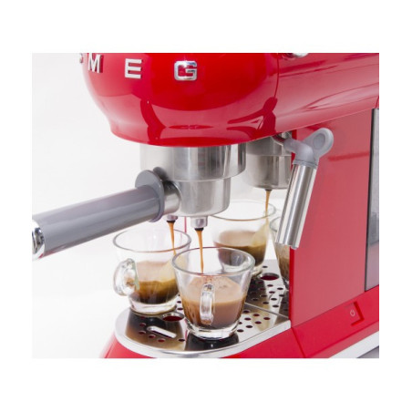 Espressor Manual SMEG ECF01RDEU, Stilul Anilor 50, Rosu-01