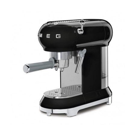 Espressor Manual SMEG ECF01BLEU, Stilul Anilor 50, Negru-01