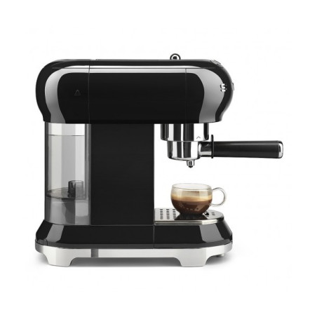 Espressor Manual SMEG ECF01BLEU, Stilul Anilor 50, Negru-01