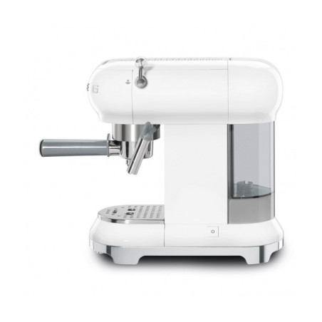 Espressor Manual SMEG ECF01WHEU, Stilul Anilor 50, Alb-01