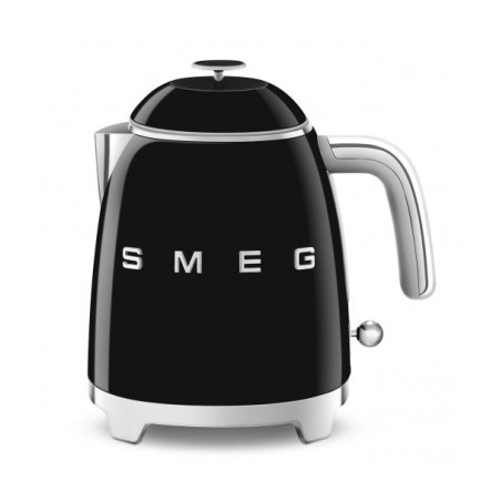 Mini Fierbator Electric SMEG KLF05BLEU, Stilul Anilor 50, Negru, 20 x 20 x 15.2 cm-01