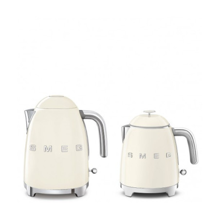 Mini Fierbator Electric SMEG KLF05CREU, Stilul Anilor 50, Crem, 20 x 20 x 15.2 cm-01