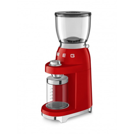 Rasnita De Cafea SMEG CGF01RDEU, Stilul Anilor 50, Rosu-01