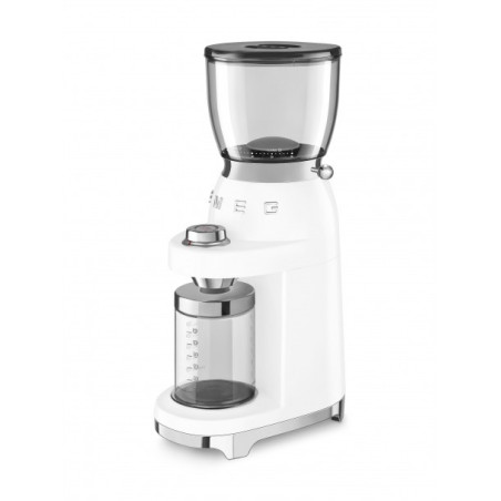 Rasnita De Cafea SMEG CGF01WHEU, Stilul Anilor 50, Alb-01