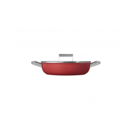 Tigaie Adanca SMEG CKFD2811RDM, Rosu, 28 Cm-01