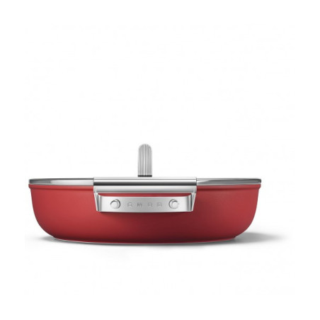 Tigaie Adanca SMEG CKFD2811RDM, Rosu, 28 Cm-01