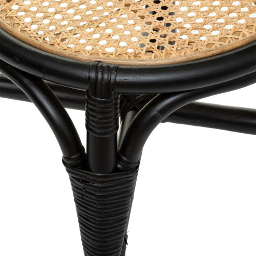 Scaun Kamar Rattan Negru