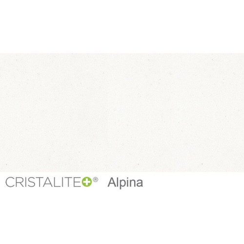 Baterie bucatarie Schock Fonos Cristalite Alpina, aspect granit, cartus ceramic, alb