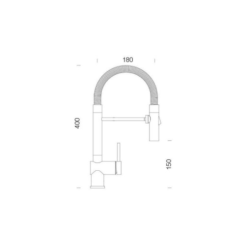 Baterie bucatarie Schock Sina Inox Periat, 2 tipuri de jet, cartus ceramic