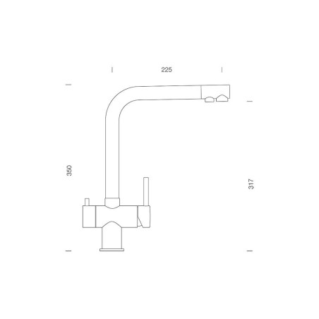 Baterie bucatarie Schock Vitus Inox Periat, 3 cai, cartus ceramic-01