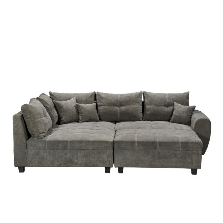 Coltar Extensibil Lena, Stanga, Gri, 248 x 87 x 176 cm-01