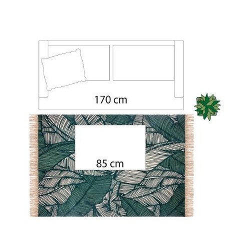 Covor Jungle Verde 120 X 170 cm-01