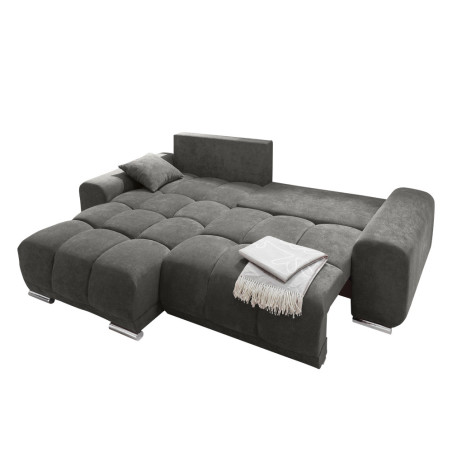 Coltar Extensibil Baku, Stanga/Dreapta, Grey, 93 x 186 x 264 Cm-01