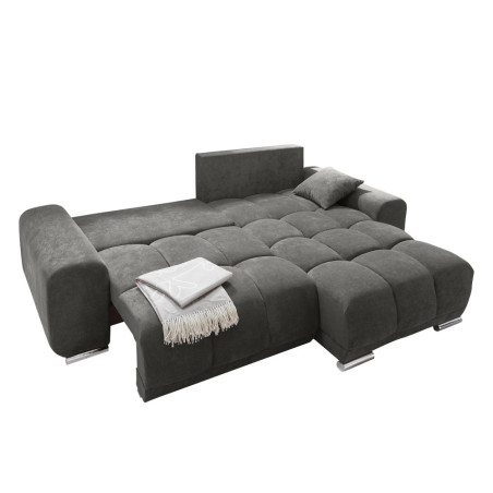 Coltar Extensibil Baku, Stanga/Dreapta, Grey, 93 x 186 x 264 Cm-01