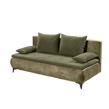 Canapea Extensibila Zita, Olive, 202 x 94 x 104 cm-01