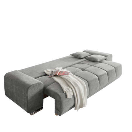 Canapea Extensibila Baku, Gri Deschis, 260 x 95 x 90 cm-01