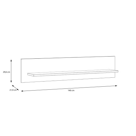 Polita Rigmor, 140 x 29,6 x 21,9 cm-01