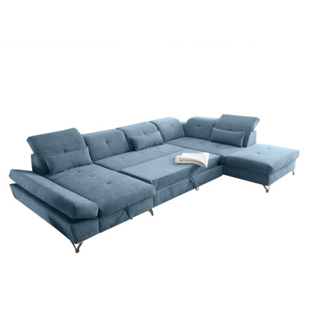 Coltar Extensibil U Meli, Dreapta, Cu Lada, Denim, 96 x 245 x 350 Cm-01