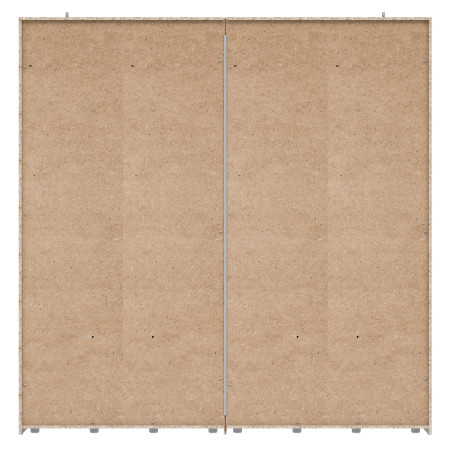 Dulap Olivier, 2Usi Culisante, Alb, 223 x 62 x 220 Cm-01