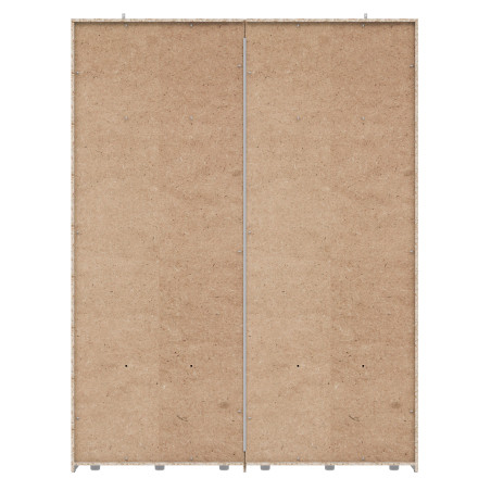 Dulap Olivier, 2Usi Culisante, Alb, 223 x 62 x 170 Cm-01