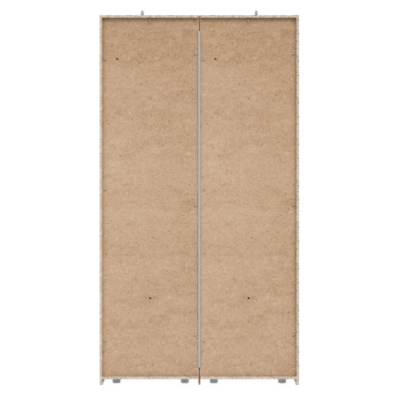 Dulap Olivier, 2Usi + 2Oglinzi, Alb, 223 x 62 x 120 Cm-01