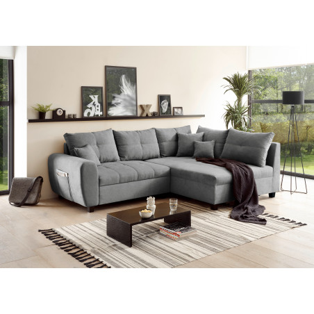 Coltar Extensibil Lena, Dreapta, Gri Inchis, 248 x 87 x 176 cm-01