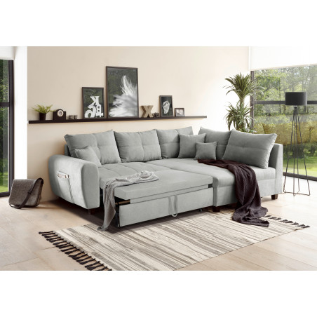 Coltar Extensibil Lena, Dreapta, Gri Deschis, 248 x 87 x 176 cm-01