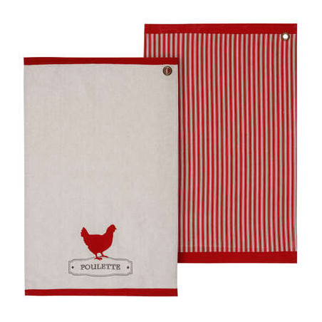 Set 2 prosoape de bucatarie Hen, 45 x 70 cm-01