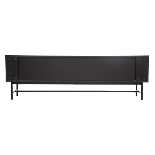 Comoda TV Huston, Negru, 160 x 45 x 55 cm