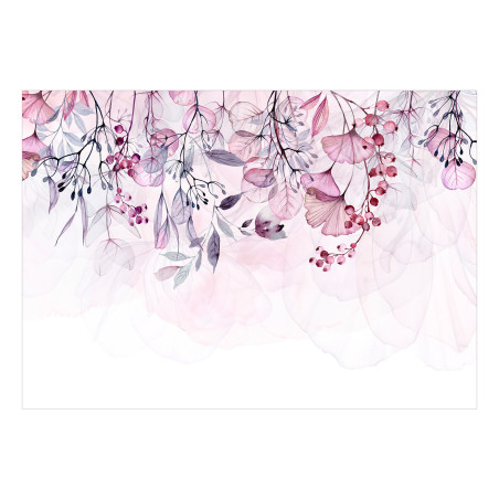 Fototapet Foggy Nature Pink-01