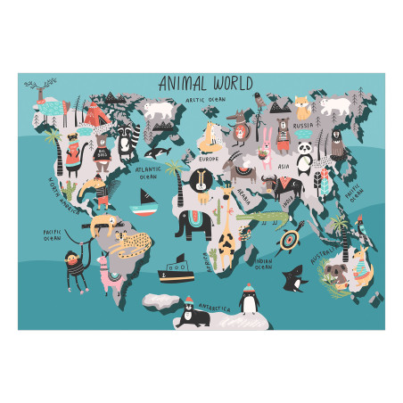 Fototapet Animal Map-01