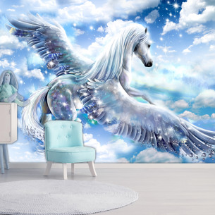 Fototapet autoadeziv Pegasus (Blue)