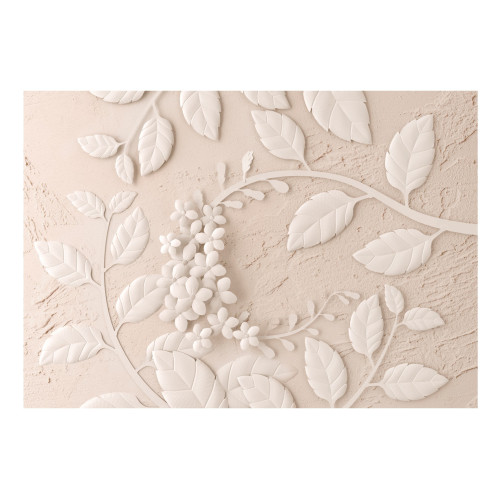 Fototapet autoadeziv Paper Flowers (Beige)