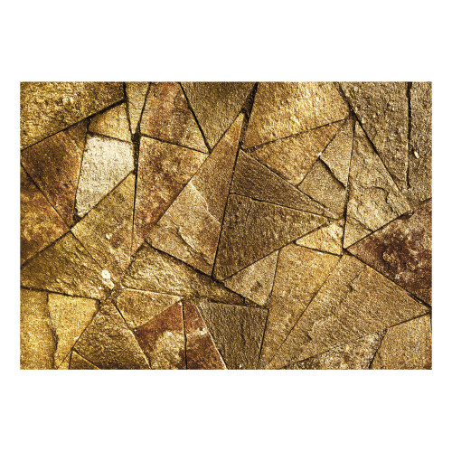 Fototapet autoadeziv Pavement Tiles (Golden)