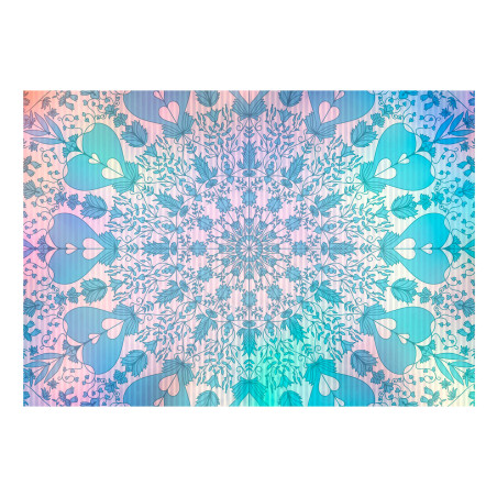 Fototapet autoadeziv Girly Mandala (Blue)-01