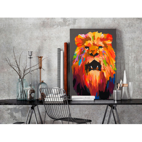 Pictatul pentru recreere Colourful Lion (Large)