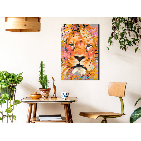 Pictatul pentru recreere Watchful Lion 40 x 60 cm-01