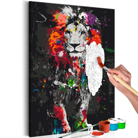 Pictatul pentru recreere Colourful Animals: Lion 40 x 60 cm-01