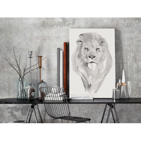 Pictatul pentru recreere White Lion 40 x 60 cm-01