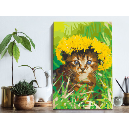 Pictatul pentru recreere Dandelion Cat 40 x 60 cm-01