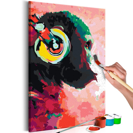 Pictatul pentru recreere Monkey In Headphones 40 x 60 cm-01