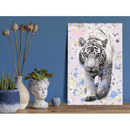 Pictatul pentru recreere White Tiger  40 x 60 cm-01